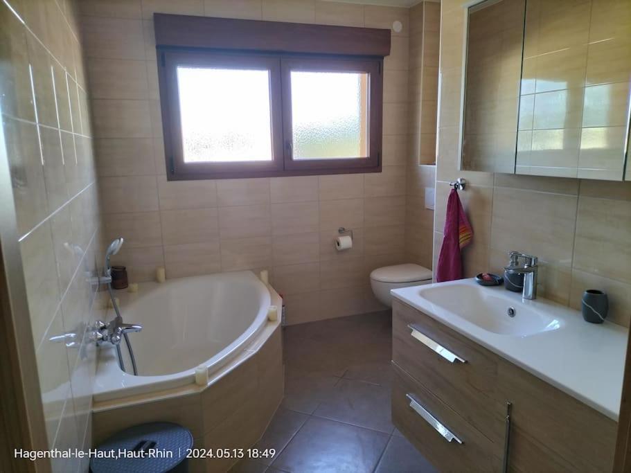 Apartment Einliegerwohnung Hagenthal-le-Haut Exteriör bild
